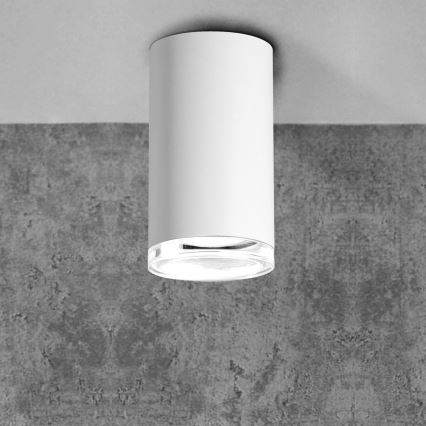 Spot de casa de banho LED RGBW dimerizável TURYN 1xGU10/4,8W/230V 3000K IP44 branco + comando remoto