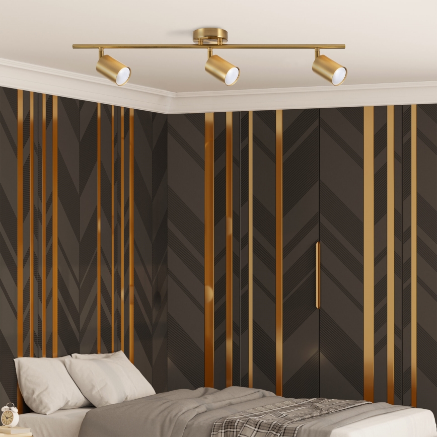 Spot encastrado LED RGBW dimável GOLDI 3xGU10/6,5W/230V 2700-6500K Wi-Fi dourado