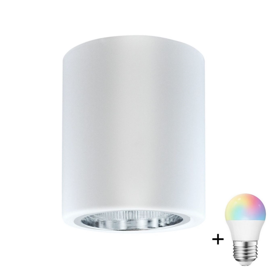 Spot de embutir LED RGBW regulável JUPITER 1xE27/6,5W/230V 2700-6500K Wi-Fi diâmetro 9,8 cm branco
