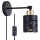 Spot de parede com interruptor ELEN 1xE27/35W/230V preto/dourado
