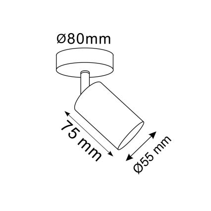 LED RGBW dimerizável spot de parede GOLDIE 1xGU10/4,8W/230V 3000K dourado + controlo remoto