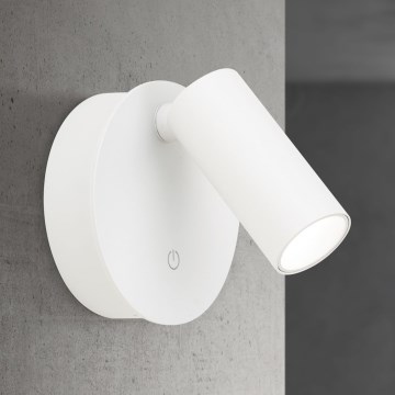 Spot de parede tátil LED recarregável dimerizável LUXY LED/1W/5V 2200 mAh 2700/3000/4000K branco