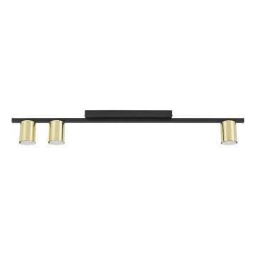 Spot de teto LOGAN 3xGU10/10W/230V preto/dourado