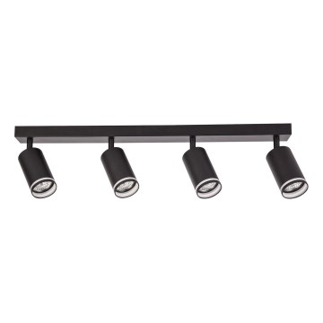 Spot de teto PIPE 4xGU10/10W/230V preto
