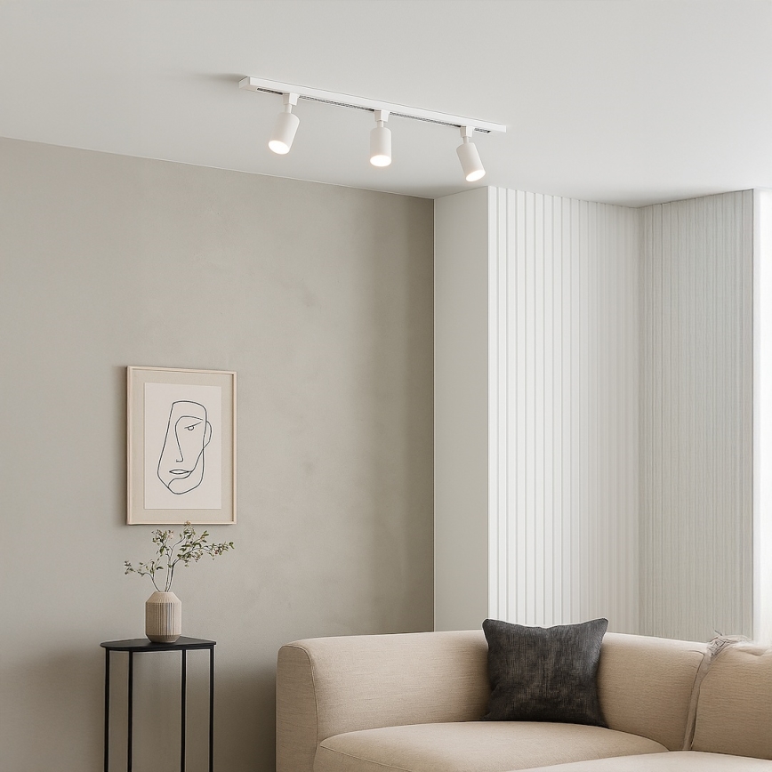 Spot de trilho TIGER 3xGU10/10W/230V branco