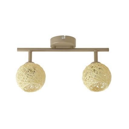 Spot DEX 2xE14/10W/230V bege/creme