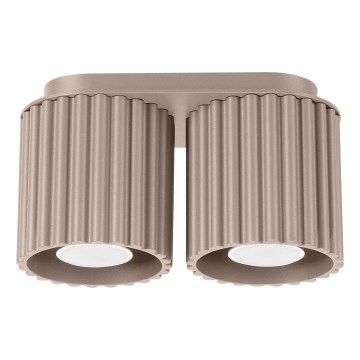 Spot direcionável AURA 2xGU10/10W/230V taupe