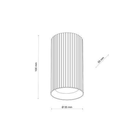 Spot embutido TUNE S 1xGU10/10W/230V 10 cm branco