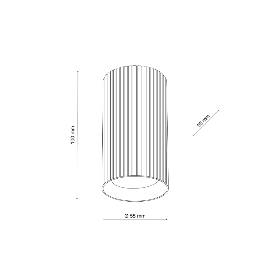 Spot embutido TUNE S 1xGU10/10W/230V 10 cm branco