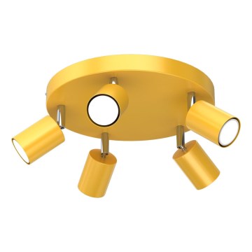 Spot FUN 5xGU10/8W/230V amarelo