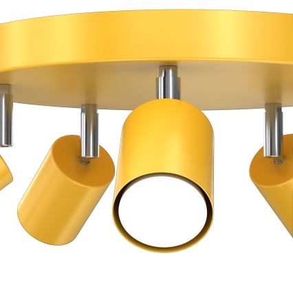 Spot FUN 5xGU10/8W/230V amarelo