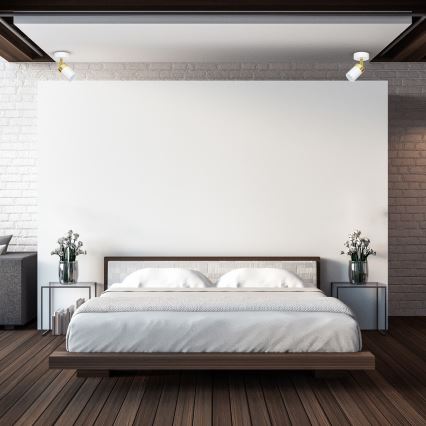 Spot JOKER 1xGU10/25W/230V branco/dourado