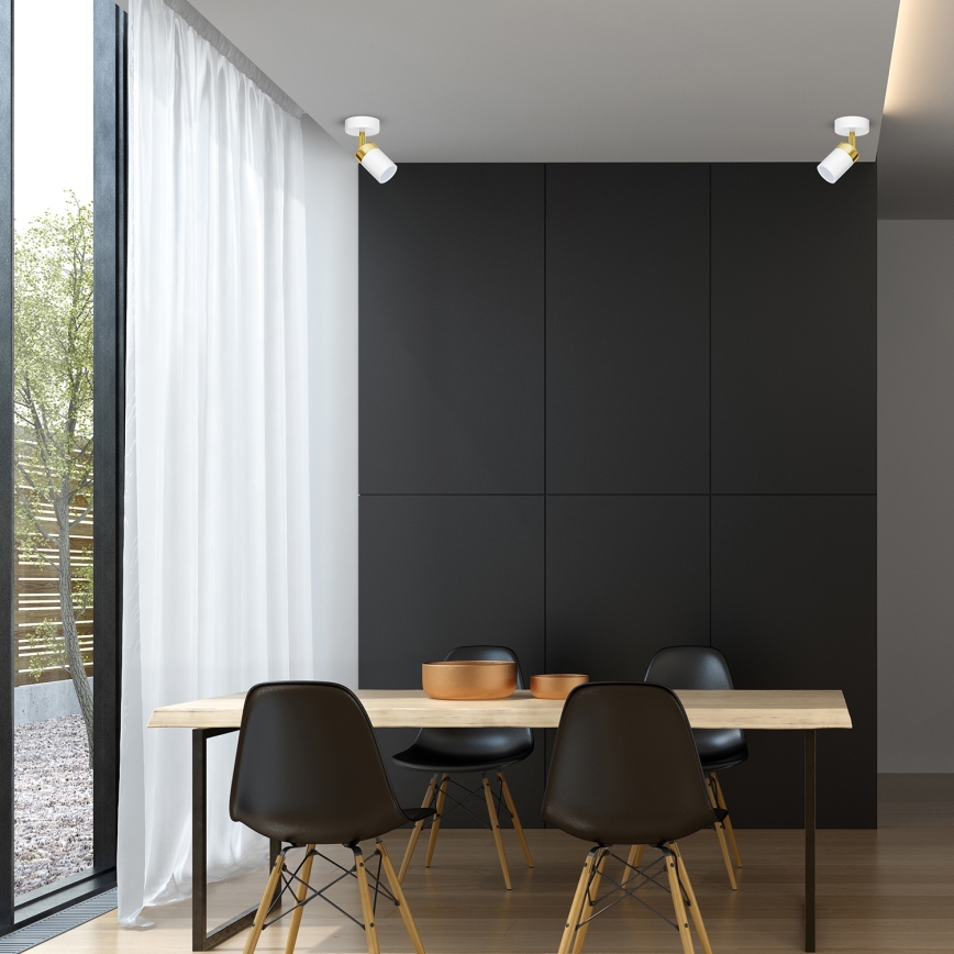 Spot JOKER 1xGU10/25W/230V branco/dourado