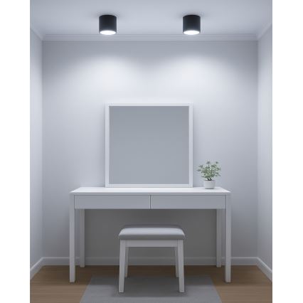 Spot LED 10W/230V 3000/4000/6400K Ø 12 cm preto