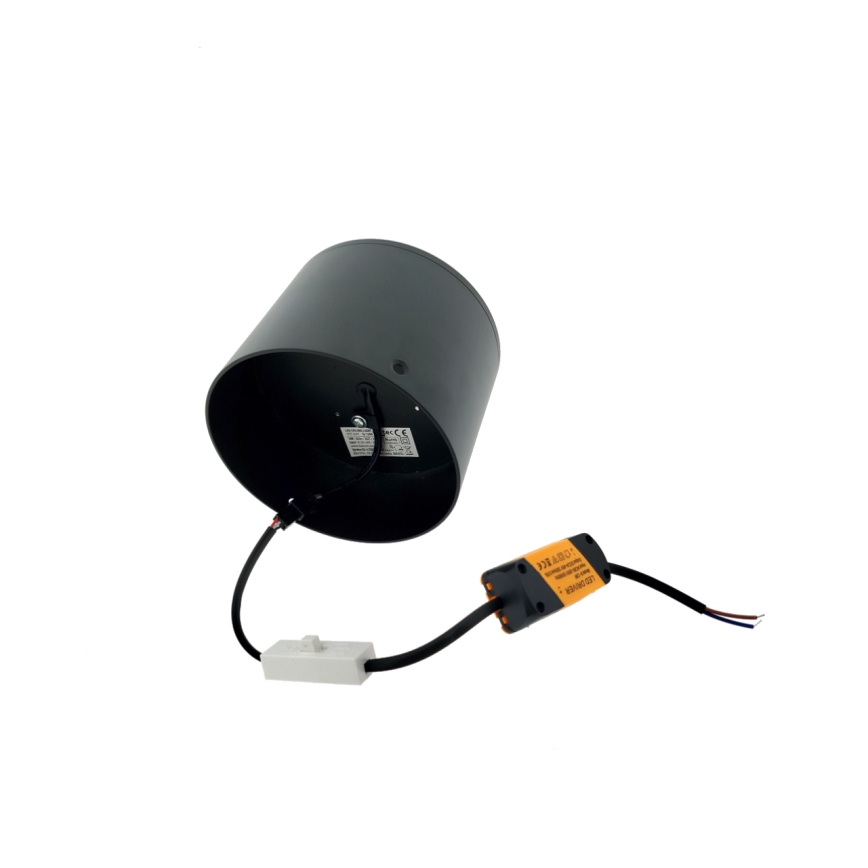Spot LED 10W/230V 3000/4000/6400K Ø 12 cm preto