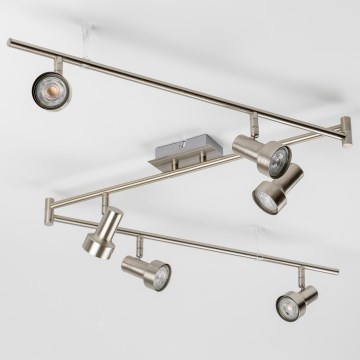 Spot LED 6xGU10/4,7W/230V cromado fosco