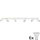 Spot LED ANGIE 6xGU10/6W/230V branco