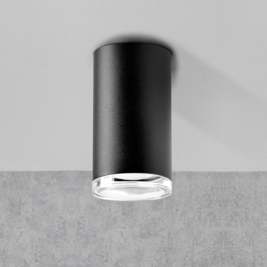 LED RGBW regulável spot para casa de banho TURYN 1xGU10/4,8W/230V 3000K IP44 preto + comando remoto