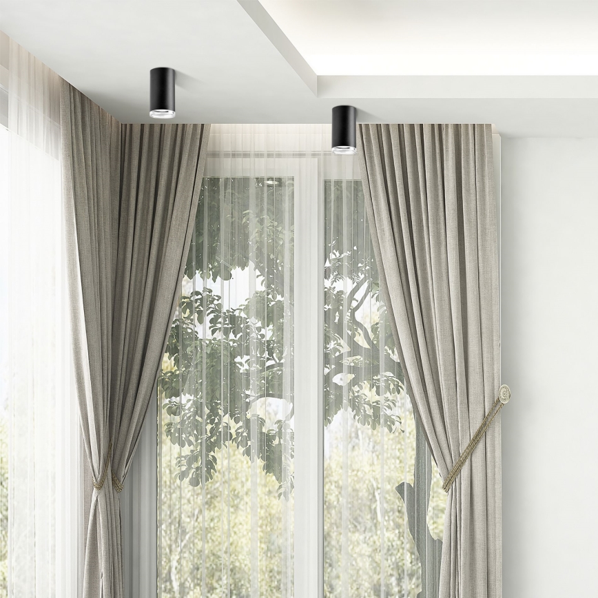 LED RGBW dimerizável spot para casa de banho TURYN 1xGU10/6W/230V 3000K Wi-Fi IP44 preto