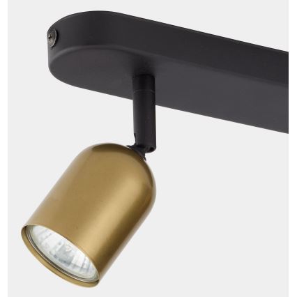 Spot LED RGBW dimerizável TOP 2xGU10/6,5W/230V 2700-6500K dourado/preto