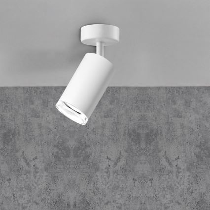 Spot de casa de banho LED RGBW dimerizável TURYN 1xGU10/4,8W/230V 3000K IP44 branco + comando remoto