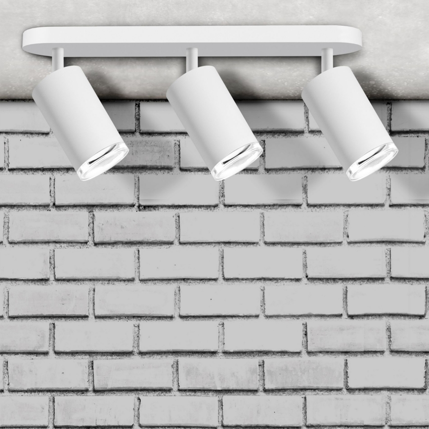 Spot embutido para casa de banho LED RGBW dimerizável TURYN 3xGU10/6W/230V 3000K IP44 branco + comando remoto