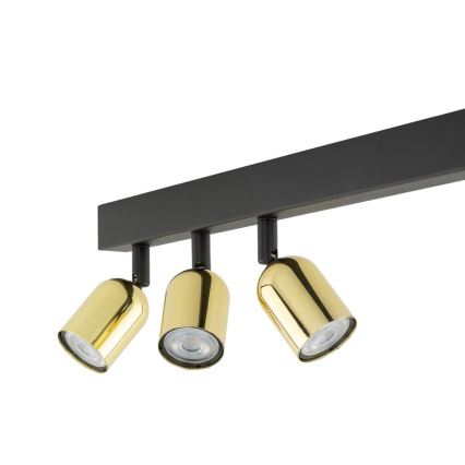 Spot LED RGBW regulável TOP 4xGU10/6,5W/230V 2700-6500K preto/dourado