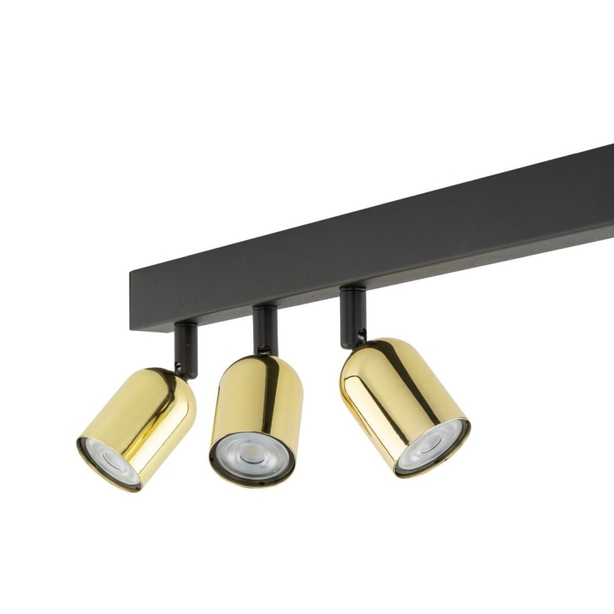 Spot LED RGBW regulável TOP 4xGU10/6,5W/230V 2700-6500K preto/dourado