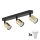 Spot LED TOP 3xGU10/10W/230V preto/dourado