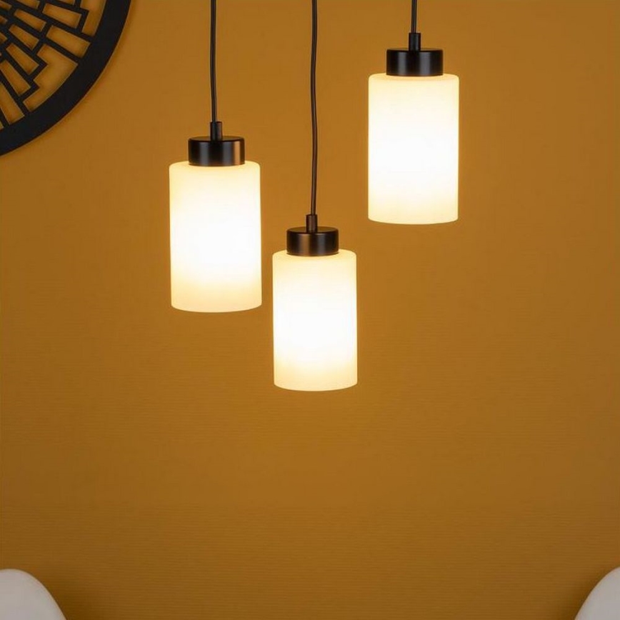 Candeeiro suspenso com cabo BOSCO 3xE27/60W/230V