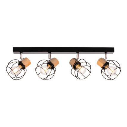 Foco de teto PHIPHI 4xE27/60W/230V carvalho