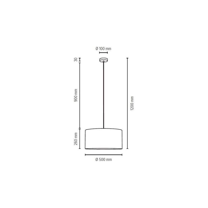Candeeiro de teto com cabo SCARLETT 1xE27/60W/230V