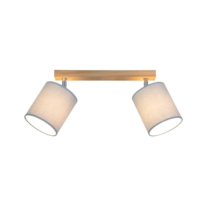 Foco APRILLIA 2xE27/25W/230V carvalho cinzento