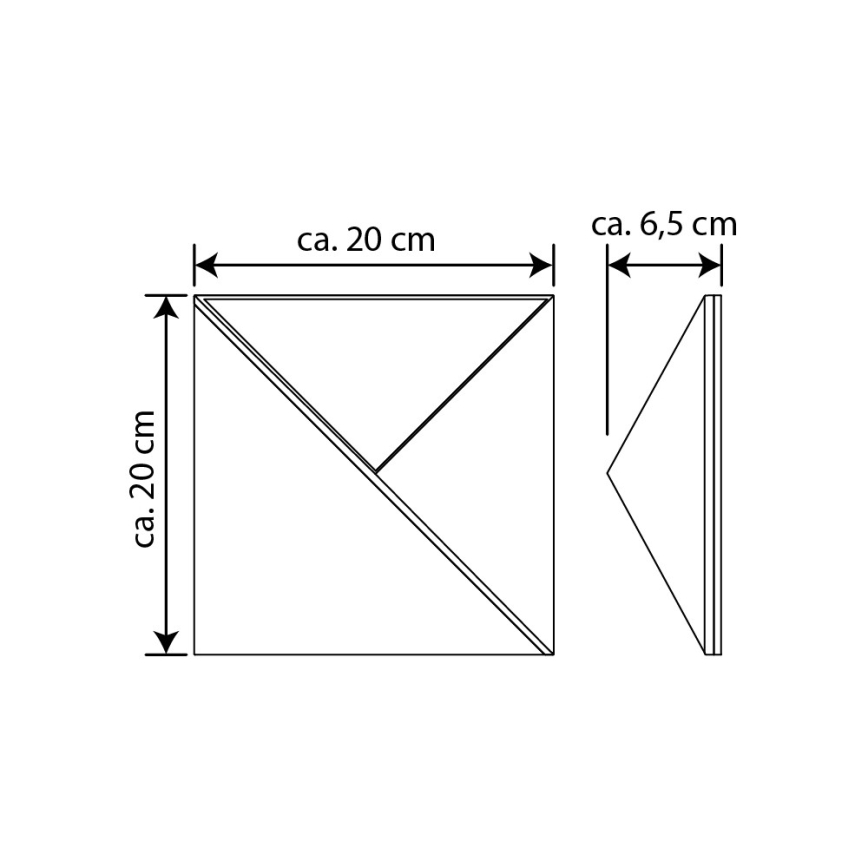 Número de casa solar LED LED/3x0,1W/2,4V 1200 mAh IP44