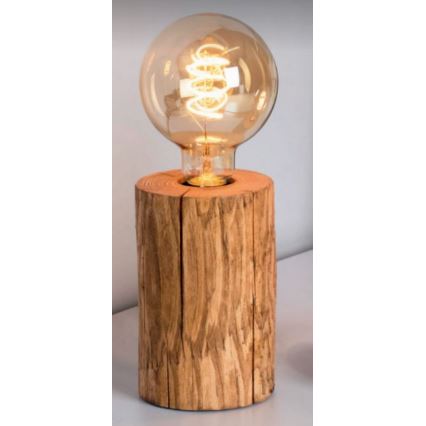 Candeeiro de mesa TRABO 1xE27/25W/230V pinho