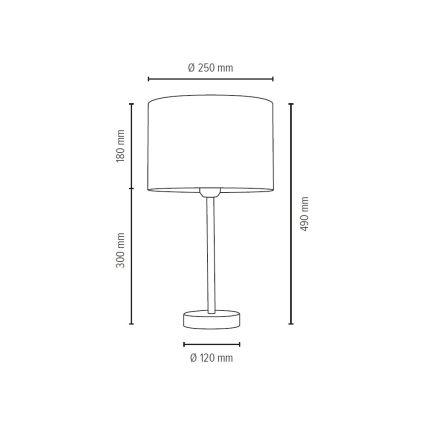 Lâmpada de mesa SCARLETT 1xE27/40W/230V