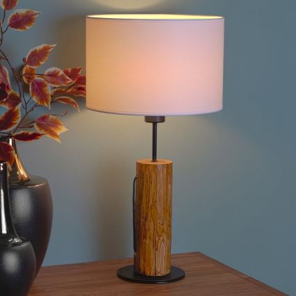 Candeeiro de mesa PINO 1xE27/40W/230V pinho