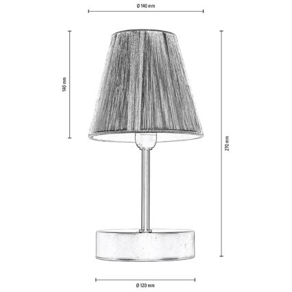 Candeeiro de mesa MILA 1xE14/25W/230V Bétula