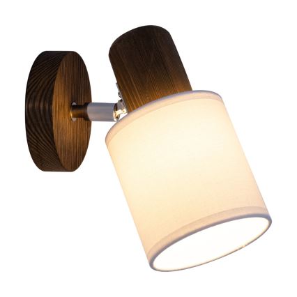 Foco de parede TRENDY 1xE27/15W/230V pinho