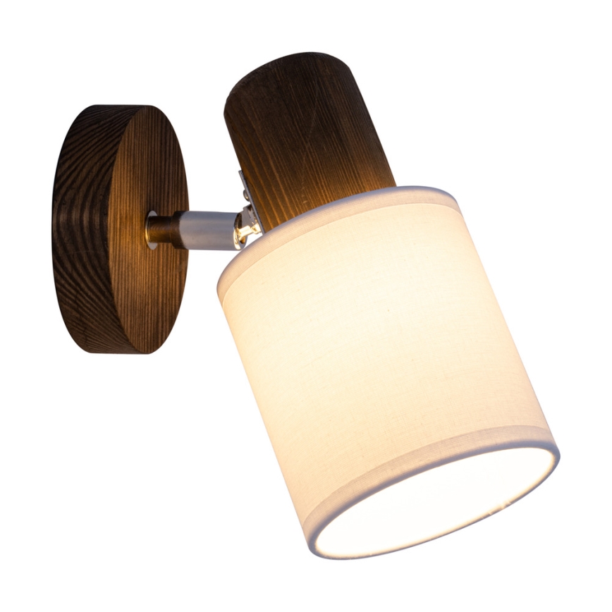 Foco de parede TRENDY 1xE27/15W/230V pinho
