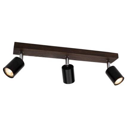 Foco de teto MANARA 3xGU10/5W/230V pinho