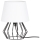Spot-Light - Lâmpada de mesa MANGOO 1xE27/40W/230V branco/preto