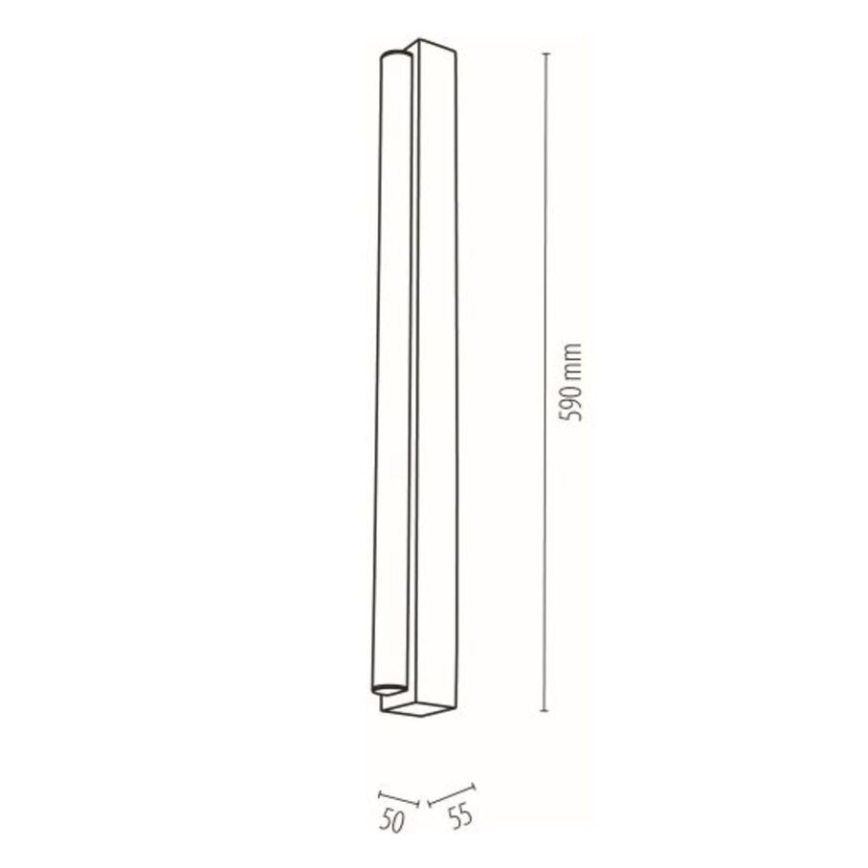 Luminária LED para espelho de casa de banho AQUAVIVA LED/9W/230V 59 cm IP44 carvalho