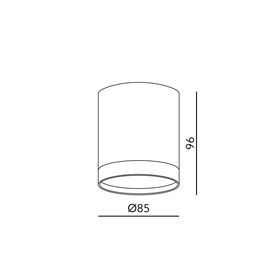 Spot OH12 1xGX53/35W/230V 9,6 cm branco