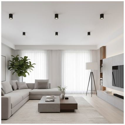 Spot OH12 1xGX53/35W/230V 9,6 cm preto