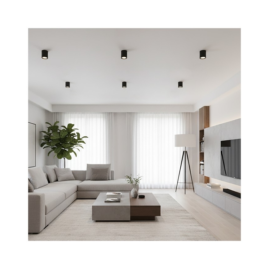Spot OH12 1xGX53/35W/230V 9,6 cm preto
