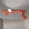 Spot orientável PENN 2xGU10/13W/230V cor tijolo