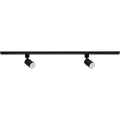 Spot para sistema de calha ALTEAR 2xGU10/10W/230V 1m preto