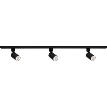 Spot para sistema de trilho ALTEAR 3xGU10/10W/230V 1m preto