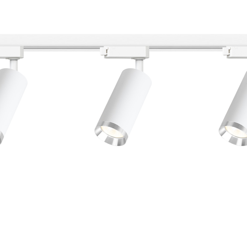 Spot para sistema de trilho MICA 3xGU10/10W/230V branco/cromo mate
